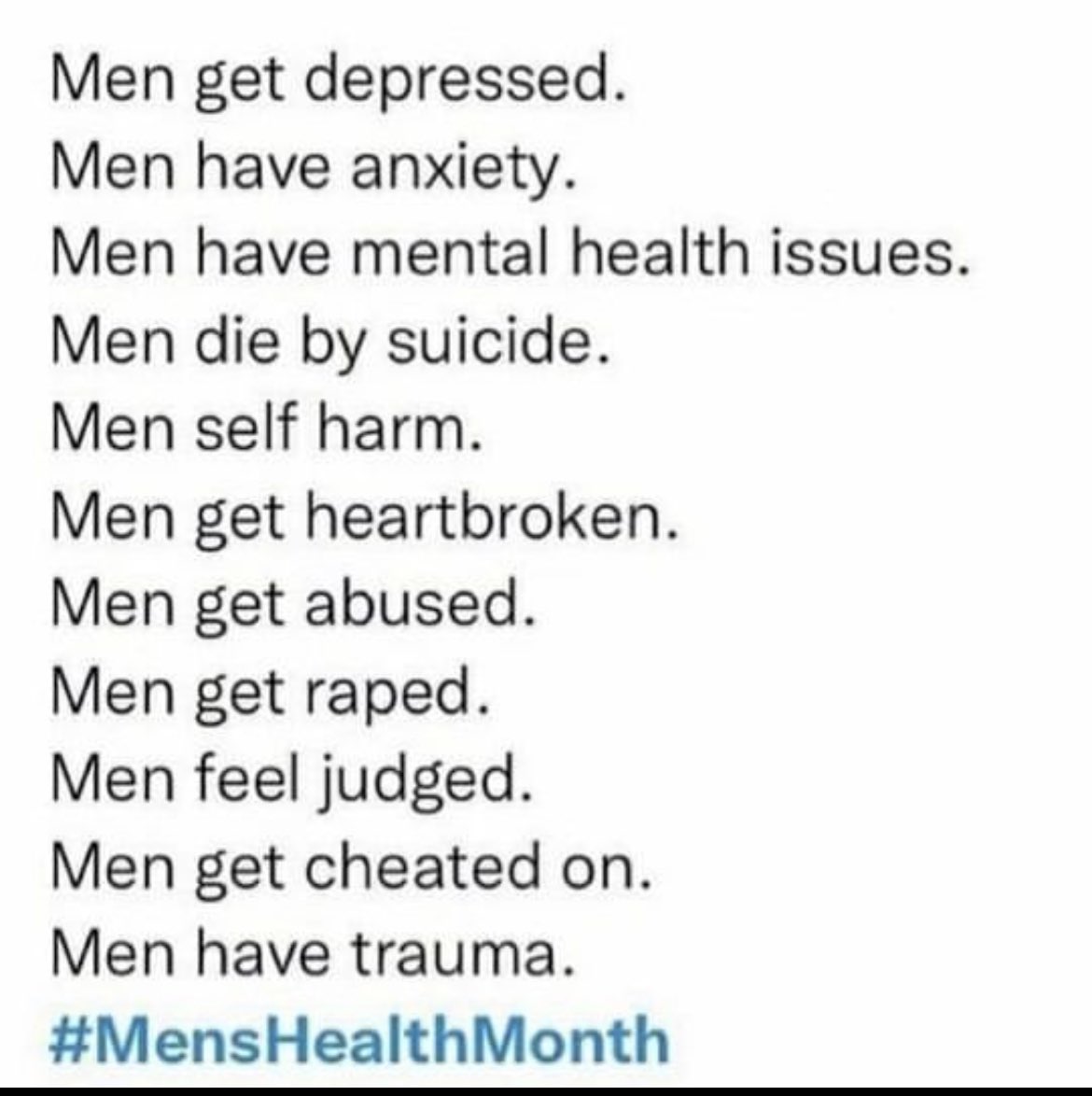 #MensHealthMonth