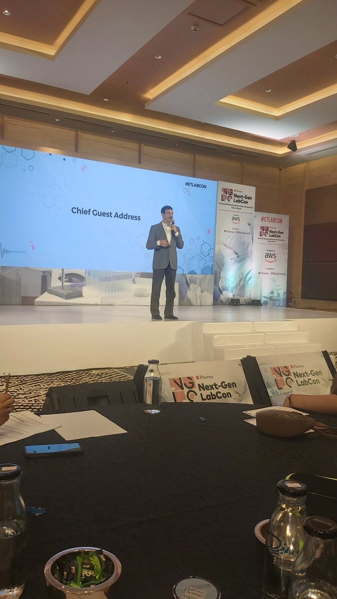 VikasReports's tweet photo. At #ETLABCON, Jayesh Ranjan, Telangana IT secretary speaks about digital transformation of pharma labs and need for sustainability. Says there are 20 new lifesciences labs/institutions working as a network alone in Hyderabad. Great start ! https://t.co/ar4lmEXltg