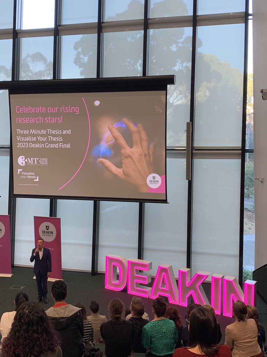 Best of luck to HSD PhD student @RamasMcrae on the @Deakin 3minute thesis competition @IHT_Deakin @DeakinHealth @deakinresearch @AmieOShea