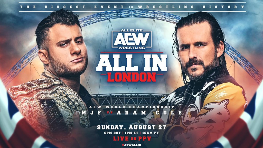 TheDrainmaker's tweet photo. Adam Cole was never promoted to the WWE main roster because he was considered "too short" and the only ideas they had for him was to be a fucking bald manager.

Fast forward to 2023, he is main eventing the largest attended pro wrestling show of all-time. https://t.co/2vQJTH5bEa