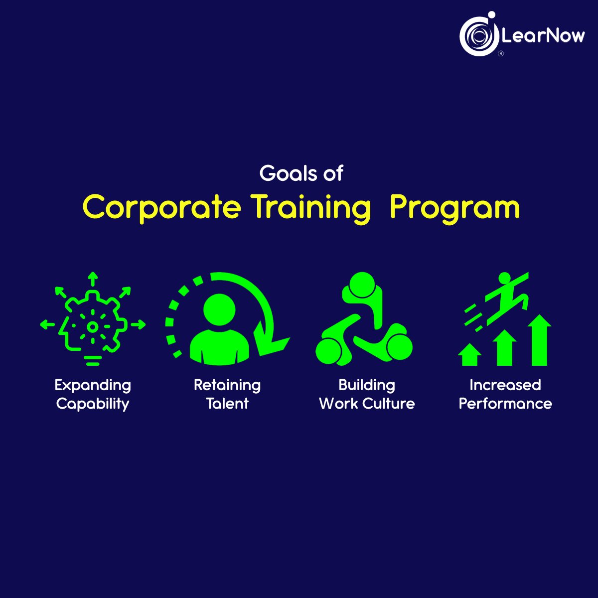 learnowlive's tweet image. Multiple overarching aims are consistently present in corporate training, even while specific goals vary depending on the organization (and across various individuals within the same organization).

#learninganddevelopment #learnow #corporatetrainingprogram #corporateculture