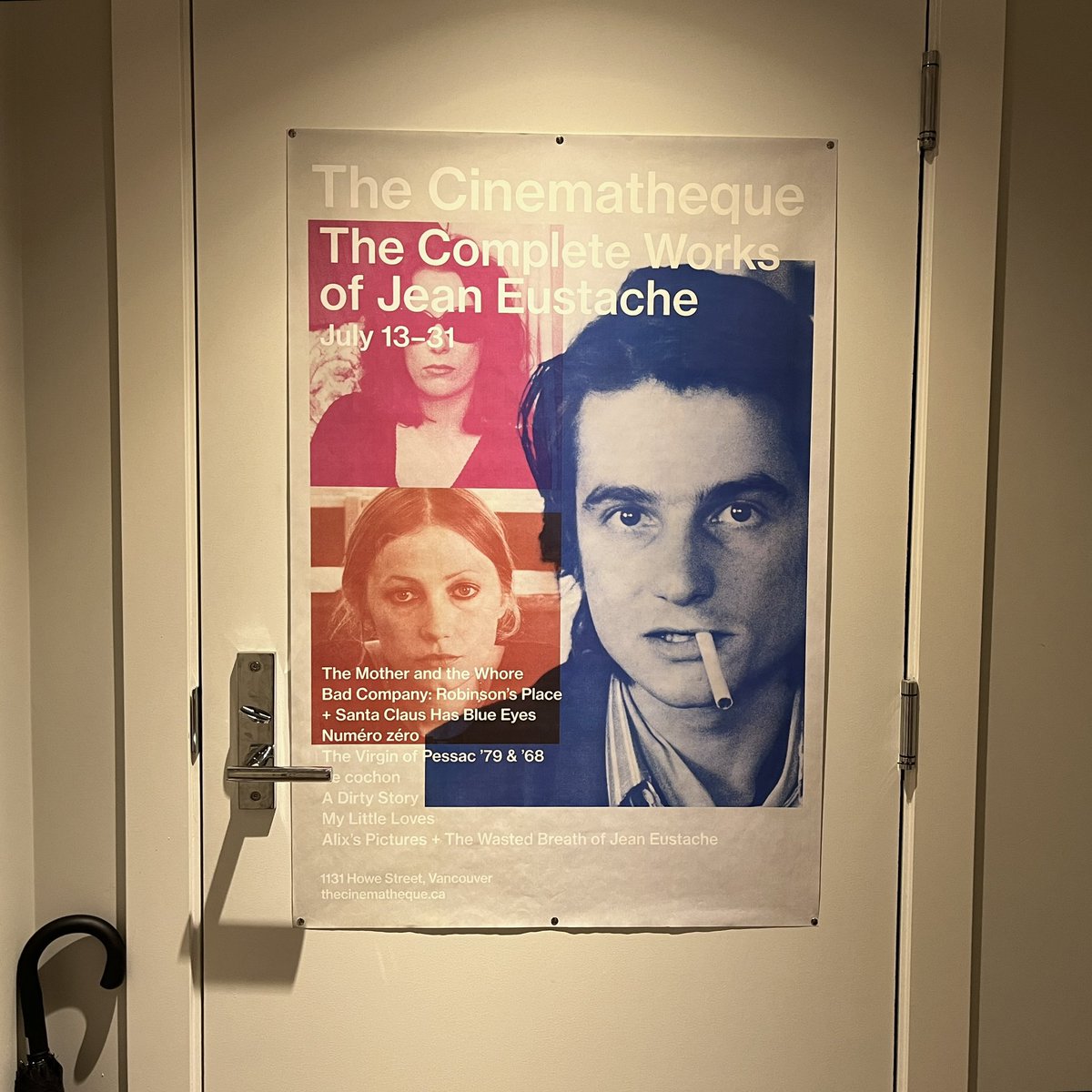 ocbedard's tweet photo. Poster courtesy of @theCinematheque ; the best screening experiences I’ve had all summer. #JeanEustache #LaMamanetlaPutain #JeanPierreLéaud #BernadetteLafont #FrançoiseLebrun https://t.co/3ebBM1BI09
