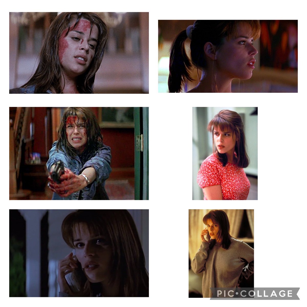 Neve Campbell as Sidney Prescott in Scream (1996) 😍 #NeveCampbell #SidneyPrescott #Scream #beautiful