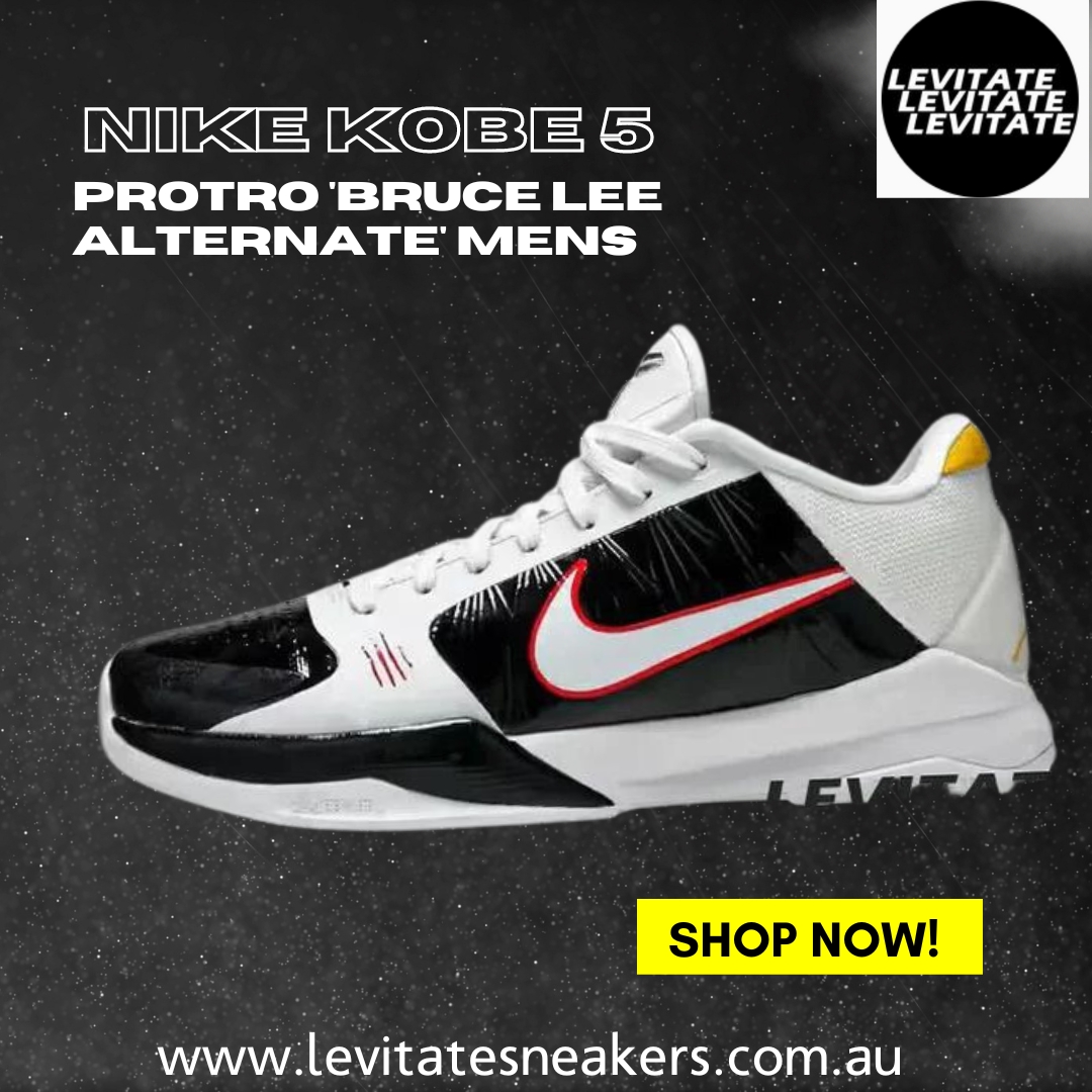 Kick it like Kobe, honor Bruce Lee. The Nike Kobe 5 Protro pays homage to both legends, and you can rock that tribute now! 🥷🏀Buy today- bit.ly/43UctsU
#Nike #sneakers  #KobeBryantForever #BruceLeeLegacy #SneakerGameOnPoint #SneakerSwag #Australia