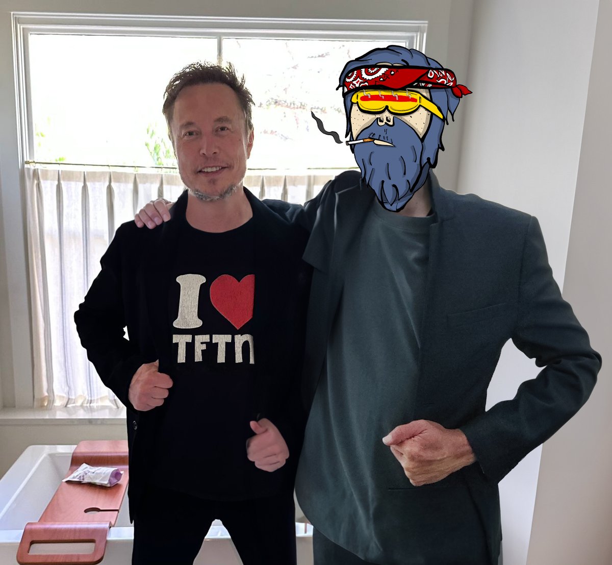Met <a href="/elonmusk/">Elon Musk</a> today and he told me $ADA and #TFTN is the best buy now. NFA.

#Cardano #crypto #joke #CNFT