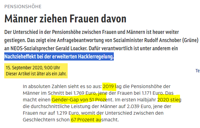 ÖGB-Schildbürger-Theater in 2 Akten 🤡

1) Zuerst wurde 2019 auf Initiative des @oegb_at die #AbschlagsfreieFrühpension beschlossen, von der nur #Männer mit ohnehin schon hohen Pensionsansprüchen profitiert haben 👇

2) Danach beklagt sich der ÖGB über den hohen #GenderPensionGap