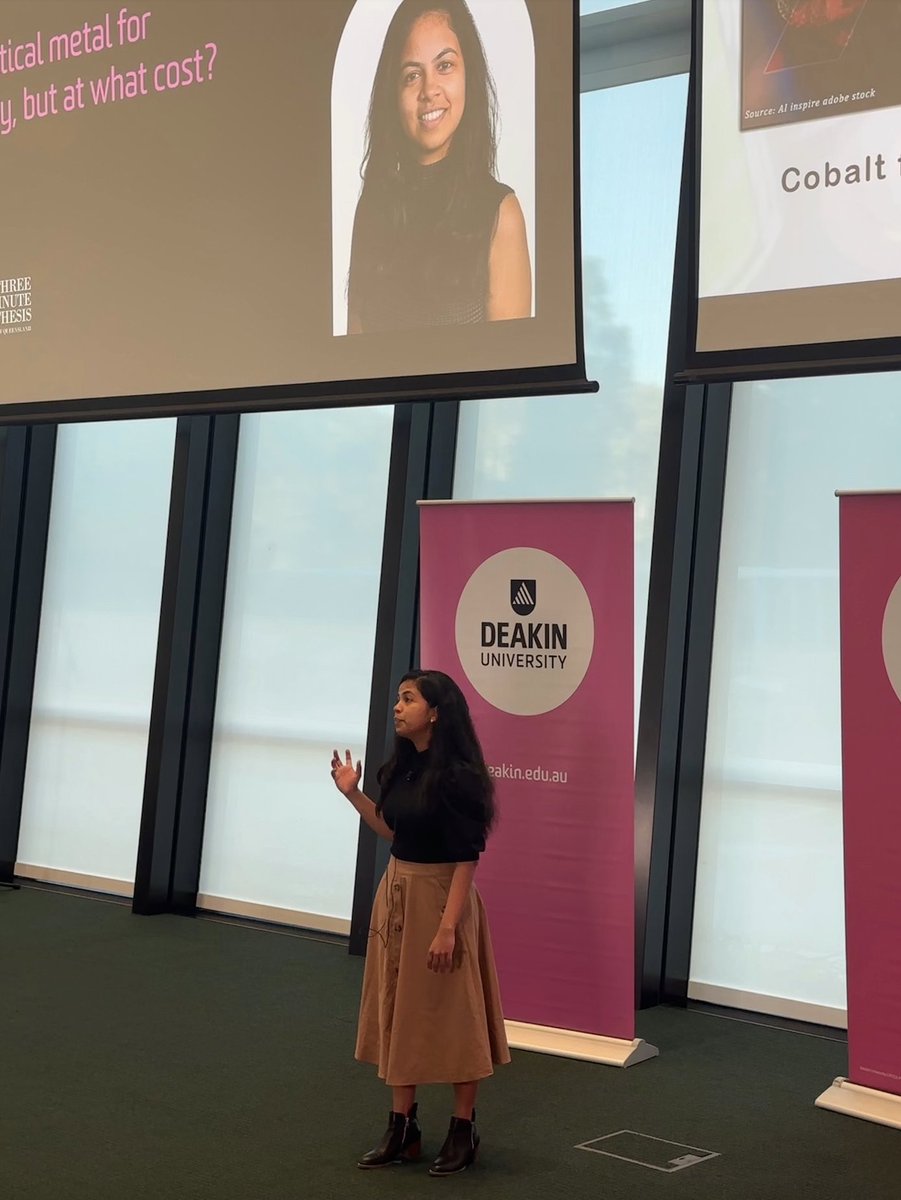 iPhone, Samsung and Tesla all require a precious metal that is unsafe to mine. To power our electronic devices, @IsuriNPerera is improving how we recover cobalt from existing devices without endangering humans at @DeakinIfm. #3MT