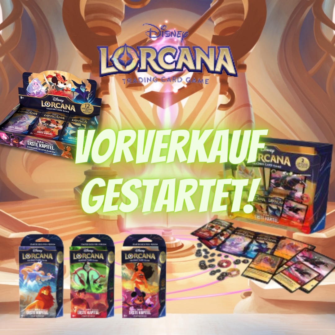 GatetotheGames's tweet photo. Endlich könnt ihr euch mit #Lorcana eindecken.
Der Vorverkauf ist bei uns gestartet.
#Disney Lorcana ist ein #TCG von #Ravensburger mit einzigartiger Spielmechanik.
https://t.co/MJCnrtmNAX
#Disney #gttg #newtcg #vorbestellen https://t.co/ed4cNIIYkX