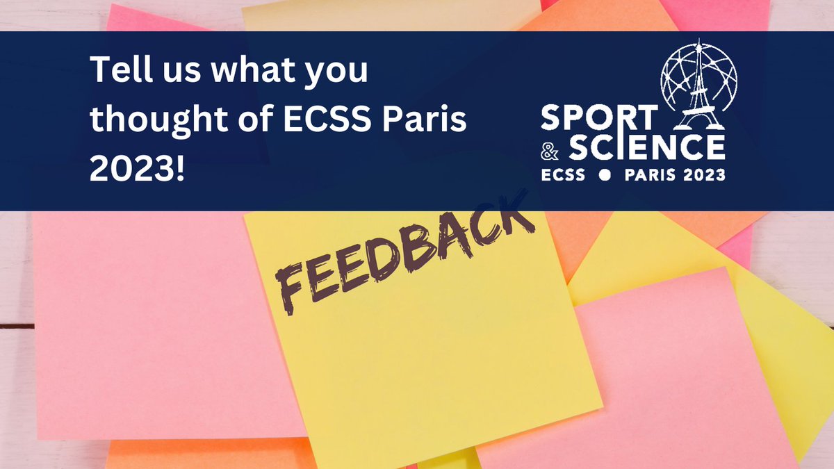 E_C_S_S's tweet image. Thank you for joining us at #ECSS2023

We kindly ask you to help us develop and improve our congress by sharing your thoughts and feedback via our congress survey. Completing the survey will only take you a couple of minutes. 

tinyurl.com/2s3pvv4z 

#WeAreSportScience