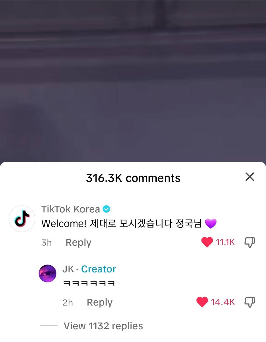 _candyclover's tweet image. [@TiktokKR]
- มือสั่นแต่เช้า เอียน เอ้ย จองกุกเอียน เอ้ย ๆ คุณจองกุก.....🫶💜
- ฟอลกลับเรียบร้อย มาพูดคุยกันนะ💜
- เอียนเคลื่อนไหวแล้ว

TikTok Korea คอมเมนต์คลิป #JungKook:
Welcome! จะดูแลอย่างดีเลย คุณจองกุก💜
ㄴ JK: 555555