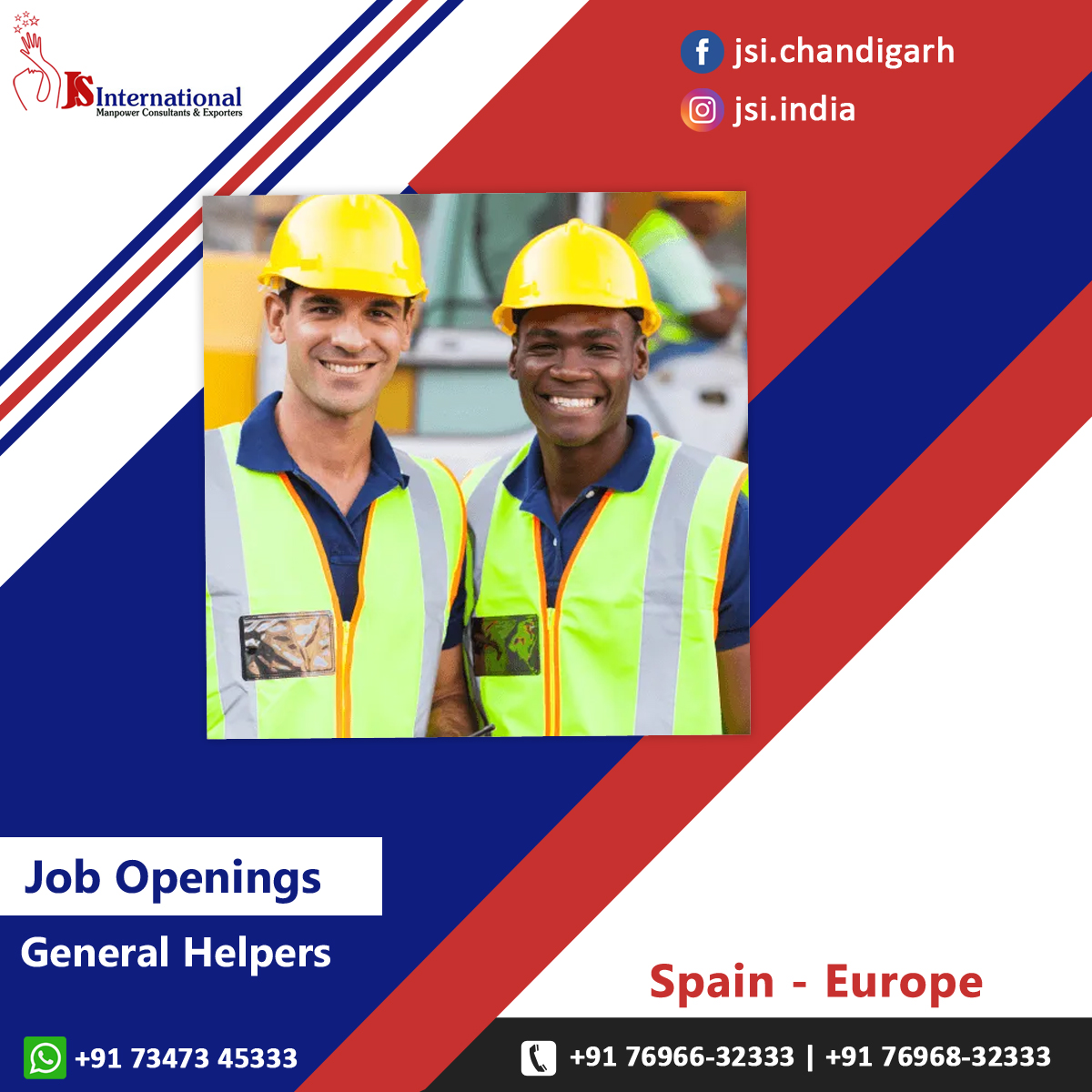 jsiindia's tweet photo. 🇪🇸✨ #Spain #Europe

🔜 Exciting Job Opening in Spain! Calling all General Helpers! 🧰

Positions available:
🧹 General Helpers

🗣️ Candidates should be able to communicate in English

#JobOpportunities #SpainJobs #EuropeJobs #GeneralHelpersWanted #JobSearch #JobOpening https://t.co/ga6P2UoEGR