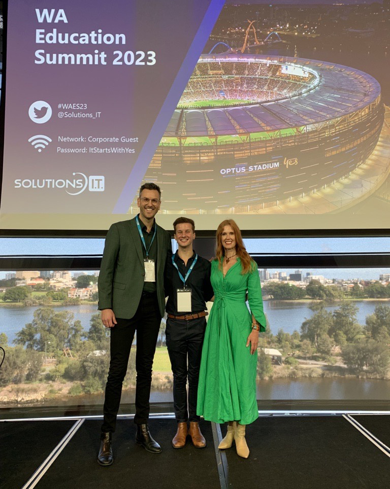 WA Education Summit (@educationwa) on Twitter photo Keynote speakers Dr. <a href="/catrionawallace/">Dr Catriona Wallace</a> and <a href="/scott_millar_/">Scott Millar</a> with our MC <a href="/trentray_au/">Trent Ray - Cyber Safety Project</a> at #WAES23 🤩 Keynote speakers Dr. <a href="/catrionawallace/">Dr Catriona Wallace</a> and <a href="/scott_millar_/">Scott Millar</a> with our MC <a href="/trentray_au/">Trent Ray - Cyber Safety Project</a> at #WAES23 🤩
