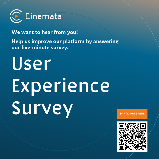 cinemata's tweet photo. Hi Cinemata community! 

The curatorial team is brewing up something exciting, and we need your help! Take this short survey to let us know your thoughts: https://t.co/hSUlNTjwKn

Your answers will make a big impact in improving Cinemata. Thanks for playing a part in our growth! https://t.co/aCf4jZUE3x