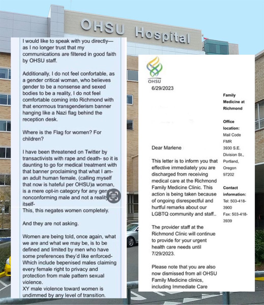 MattWallace888's tweet image. 🚨 WOW! @OHSUNews (A Hospital in Portland) JUST DENIED THIS WOMAN LIFE-SAVING CANCER TREATMENT BECAUSE SHE REQUESTED THEY PUT UP A FLAG FOR WOMEN AND CHILDREN NEXT TO THEIR GIANT TRANSGENDER FLAG!

I Will Donate 100% of My Twitter Subscription Revenue This Month To Her Treatment!