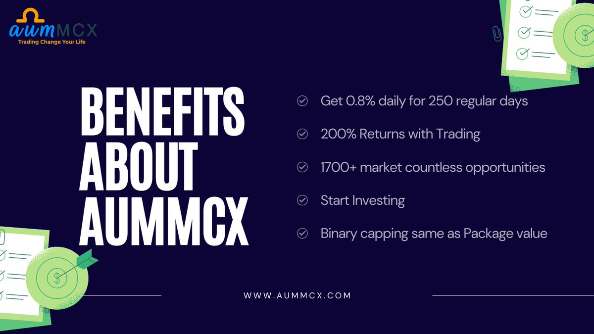 AumMcx's tweet photo. Benefits About Aummcx
#Aummcx #trading #MCX #Forex #Crypto #InvestmentOpportunity #networking https://t.co/Vhtrkm7oS6