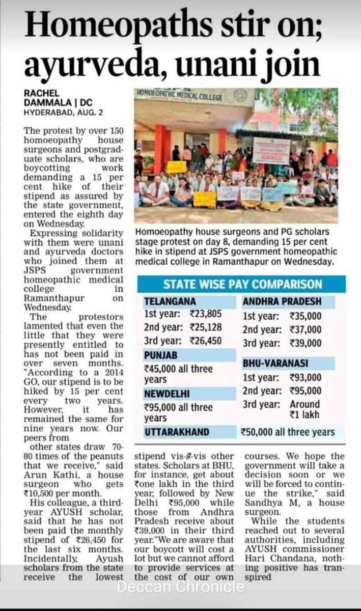 Drsrinivas9999's tweet photo. @KTRBRS stipend hike has not been happening in Telangana for AYUSH PG Scholars &amp; INTERNS since 2014 @KTRBRS @BRSHarish 
pls look into the matter https://t.co/sxNOlnQ9EA