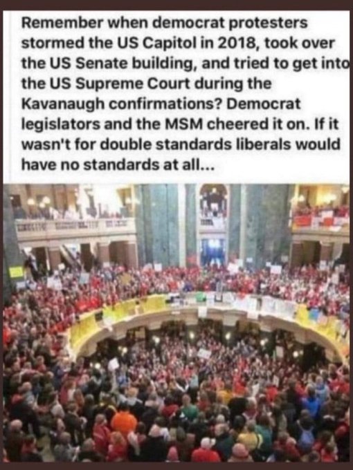 @ChrisDJackson @RNCResearch Storming the Capitol wasn't an issue when Democrats did it... it was called 'Good Trouble'... I am sure you are familiar with the phrase...