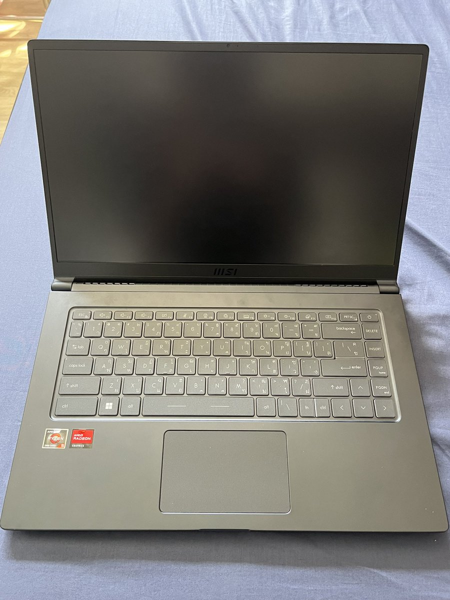 kxm_f's tweet photo. 💻MSI Notebook Modern 15 A5M 278TH Carbon Gray สภาพใหม่ใช้งานได้ปกติ ประกันถึง6/67 สนใจDM
📌ราคา 8700 พร้อมโอนลดได้อีก นัดรับได้
#notebookมือสอง #โน๊ตบุ๊คมือสอง #โน๊ตบุ๊คมือ2 #ส่งต่อnotebook #ส่งต่อโน๊ตบุ๊ค #ส่งต่อ https://t.co/1Z9dsaUwfV