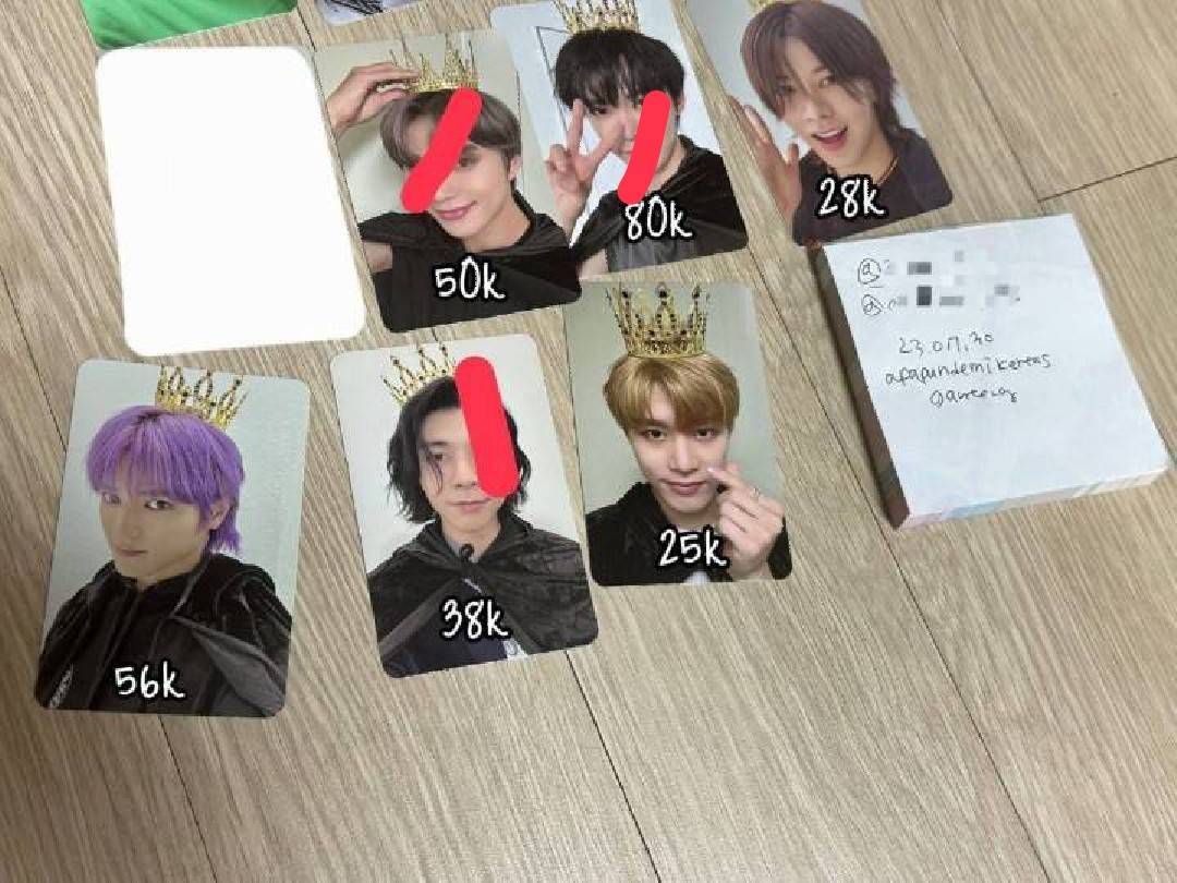 haeppysungo's tweet photo. HELP RT 🙇🏻‍♀️
wts want to sell pc aab nct

wts pc photocard pangeran fanmeeting once upon a july nct 127 yuta taeyong taeil, taeyong pob fs bene shalala everline

✅ harga bersih kr
✅ fix dapat, GO line
❌ packing, tax 6.500
📍jateng https://t.co/9WHooNE3YJ