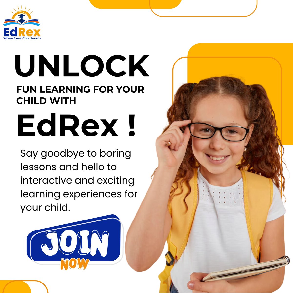 EdRexlearning's tweet photo. 🔓 Unlock Fun Learning for Your Child with EdRex! 🚀
👋 Say goodbye to boring lessons and hello to interactive and exciting learning experiences tailored just for your little ones. 🌟
Join EdRex today and let the adventure begin! 📚🎉
#EdRex #FunLearning #Australia https://t.co/WPHVyof0Gc