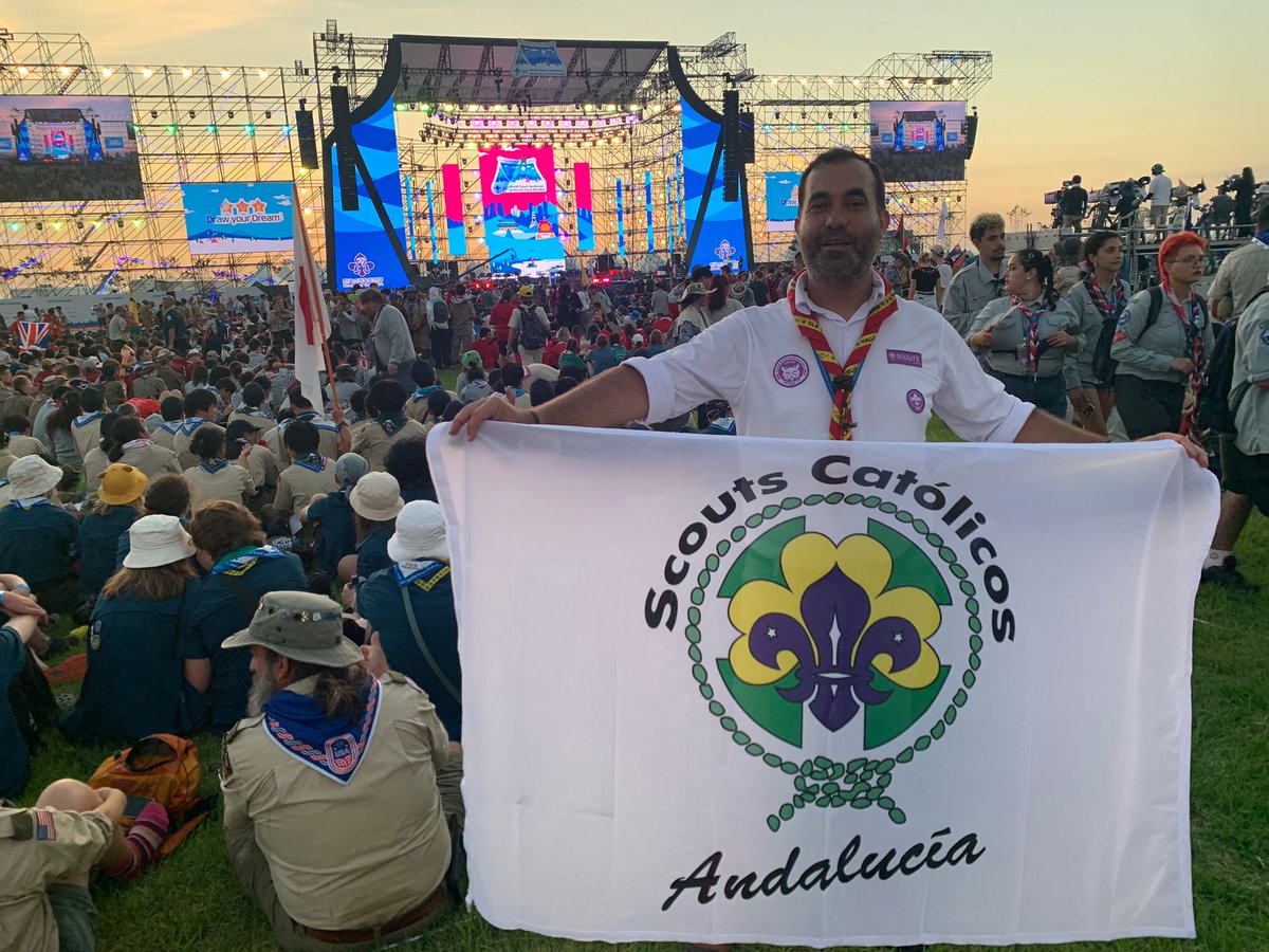 Alberto, presidente de SCA en el 25th World Scout Jamboree en Korea