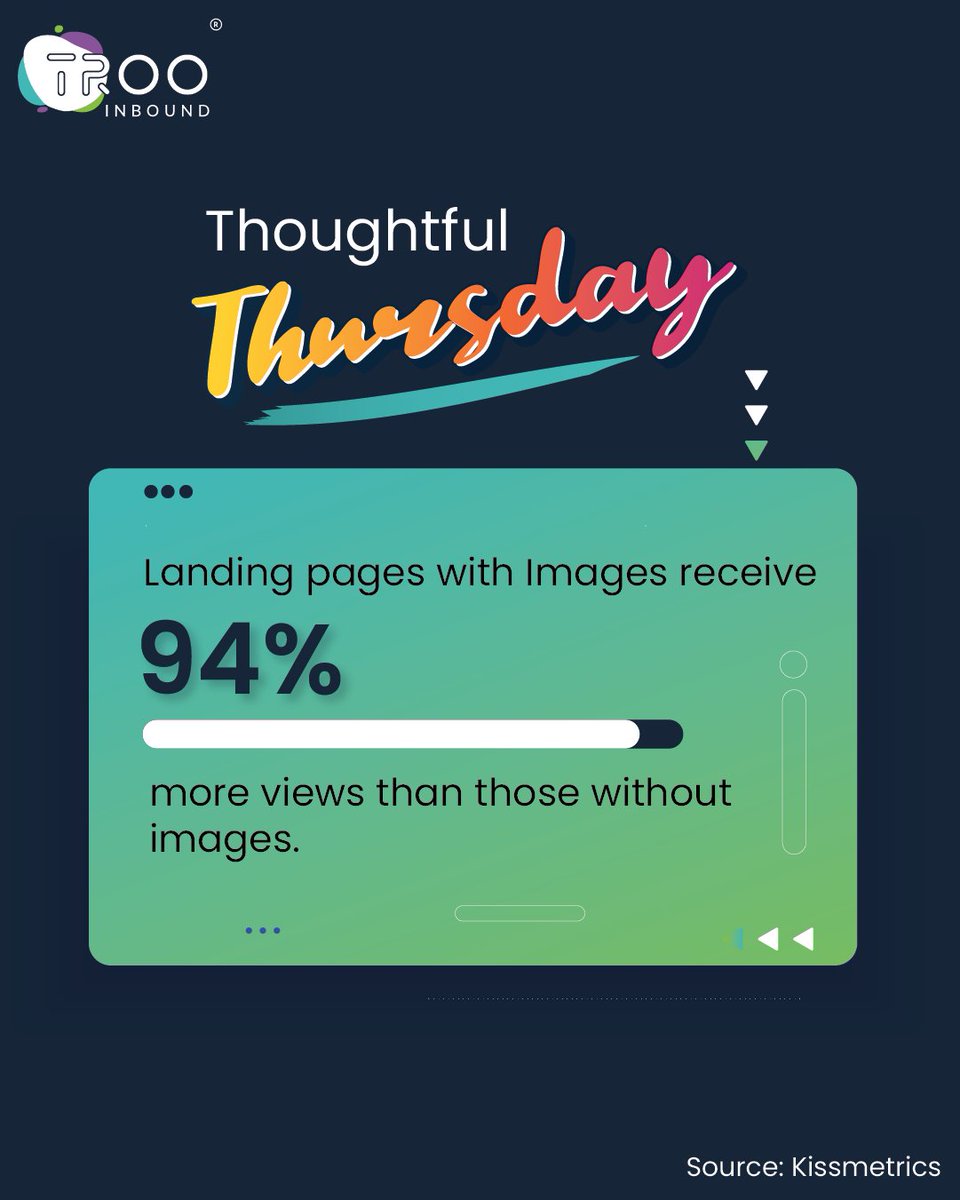 trooinbound's tweet image. Images are worth a thousand words, and on landing pages, they're worth 94% more views.
#landingpagedevelopment #landingpage #landingpagedesign #images #landingpagebuilder #landingpageoptimization #landingpages #internetmarketing #webdesign #landingpagetemplates #TRooInbound