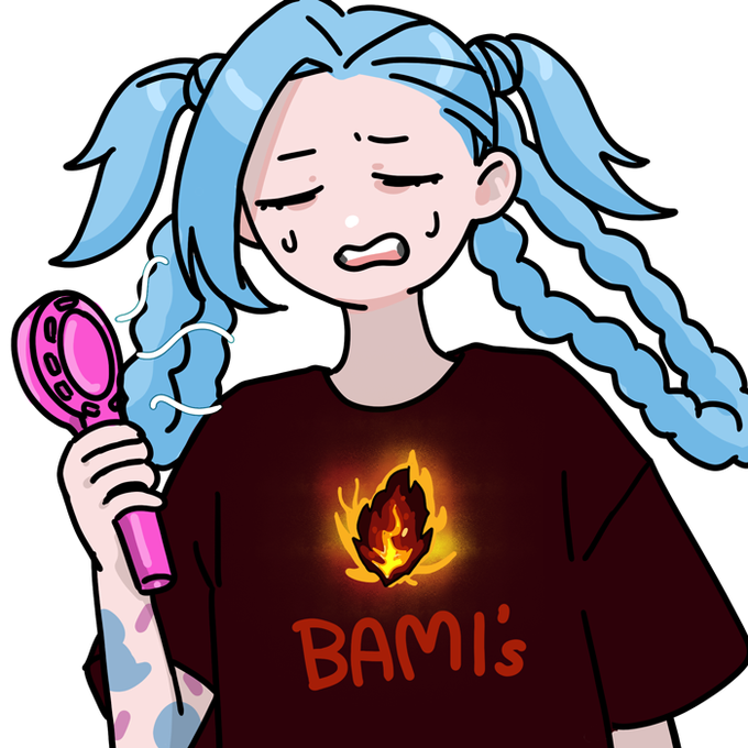 「asymmetrical bangs blue hair」 illustration images(Latest)