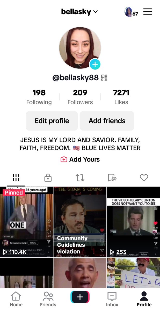 Marieabella's tweet photo. @tiktok_us @TikTokSupport 
You have unjustly closed my account. Where are my first amendment rights? I shouldn't be surprised of the one sided truths these social media sites have @RealCandaceO @michaeljknowles @imbrettcooper @libsoftiktok   @tuc https://t.co/jzOIMyrXND
