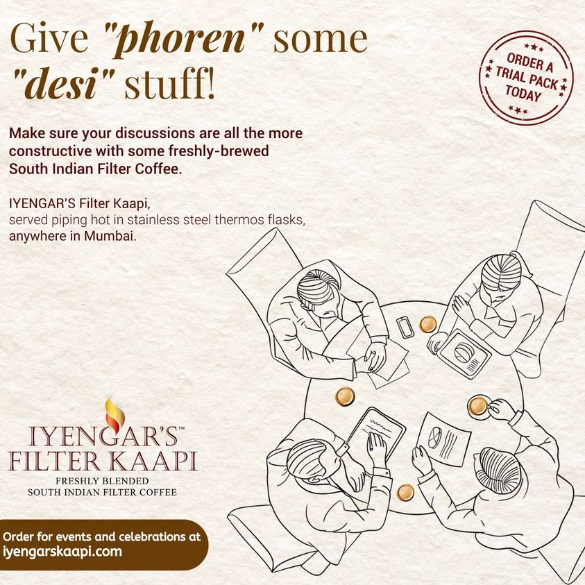 iyengarskaapi's tweet photo. Embrace the Fusion: Savoring the Best of Both Worlds! 📷📷📷
Available across Mumbai!
.
For more info- https://t.co/AvmzyXYNiy
.
.
.
#iyengarskaapi #filterkaapi #southindianfilterkaapi #mumbai #loveforcoffee #coffeelovers #ordernow #hotcoffee #hotkaapi #farewell #officecoffee https://t.co/BTQkGLbaQY