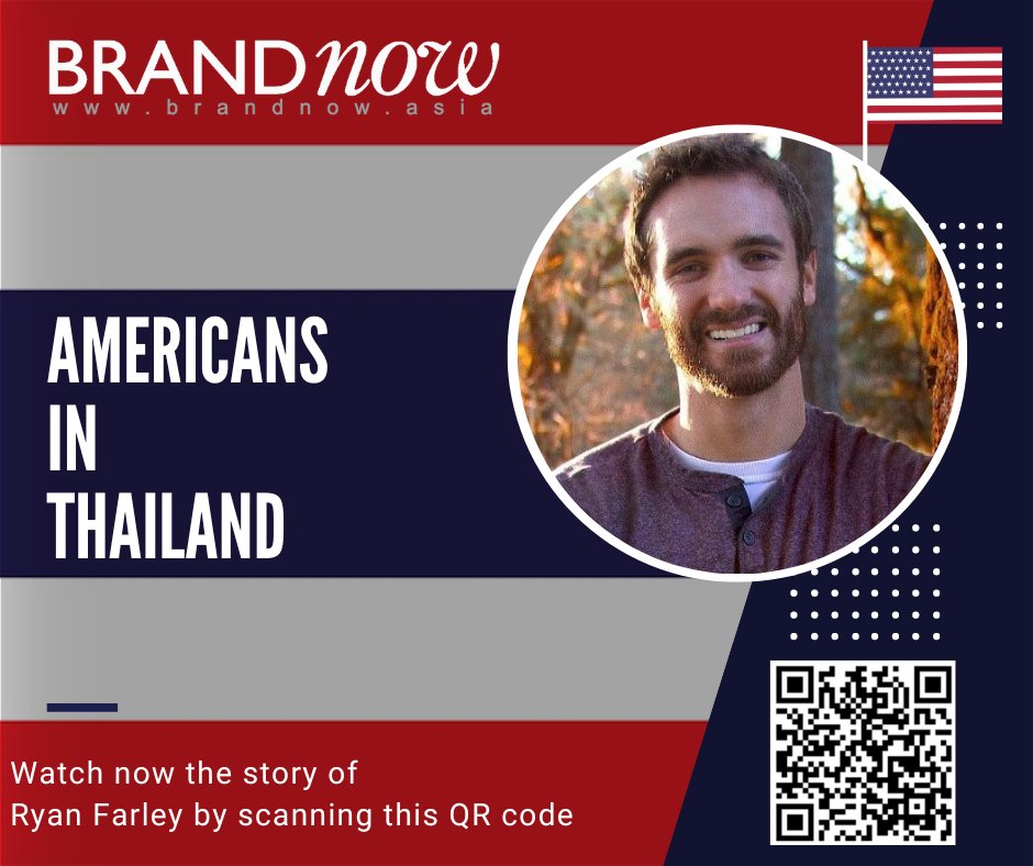Ryan Farley is the Co-Founder of Pith &amp; Pip, a content marketing agency specializing in technology-related fields. Explore his inspiring story and more on YouTube through the QR code below. #americans #entrepreneurs #successstories #Thailand #adventages #networking #inspiring