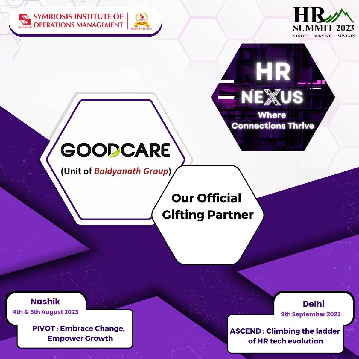 official_SIOM's tweet photo. SIOM, Nashik, is excited to announce Baidyanath as our "Gifting Partner" for HR Summit 2023. Baidyanath is a respected brand in Ayurvedic healthcare, promoting holistic wellness and authentic Ayurveda. #HRSummit2023 #WellnessPartner #SIOM #SIU #Baidyanath #Ayurveda https://t.co/m2yJBiLHA4
