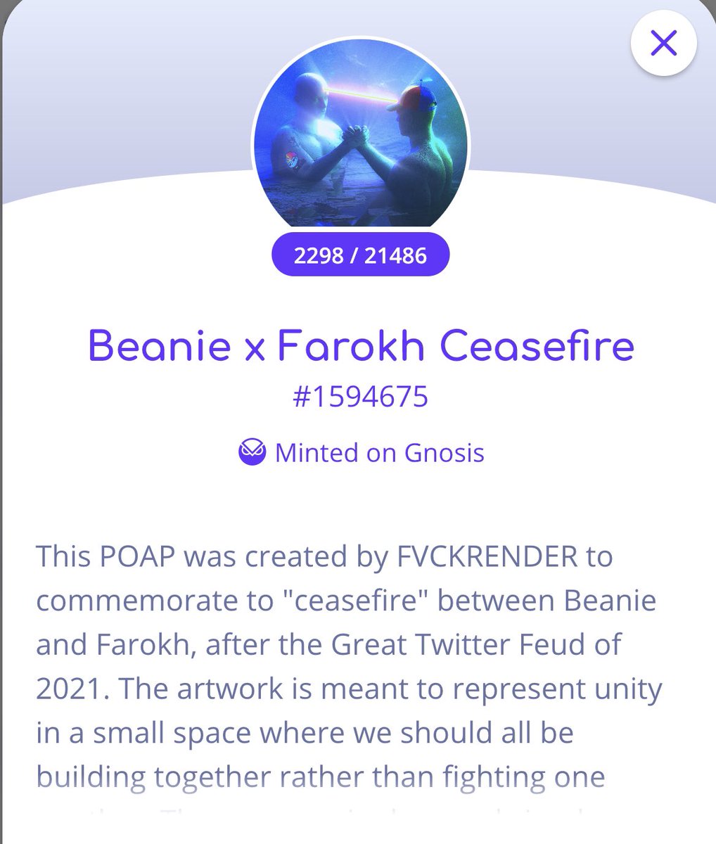 0x4b61726c's tweet photo. @leap_xyz Here’s my super rare #Poap designed by #Fvckrender probably the only Poap designed by Fvckrender.

ok, cool story bro ! 

Only me &amp; other holders are drinking this koolaid 🤣👨‍👩‍👧 https://t.co/nNWB3aaFuH
