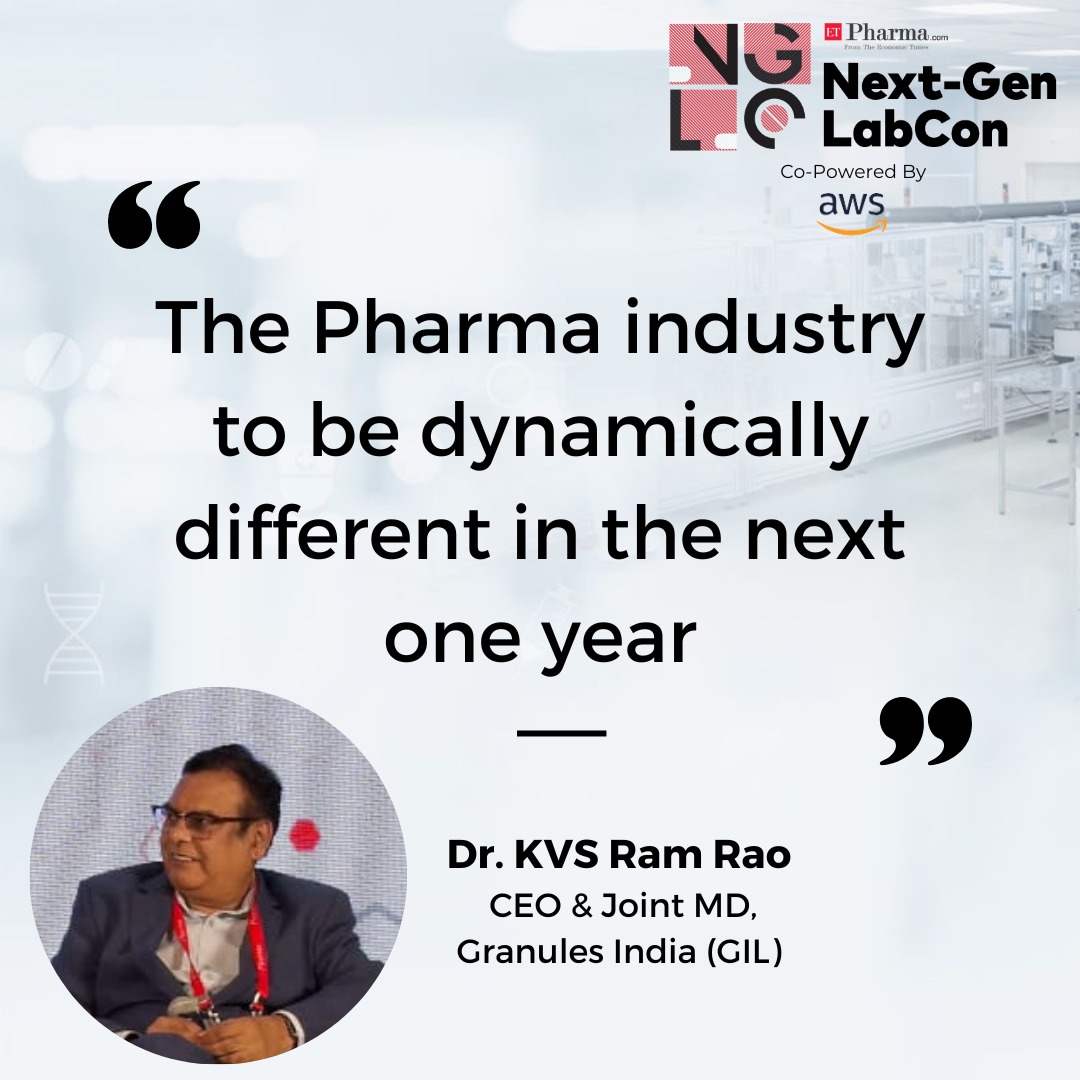 ETPharma's tweet photo. Enlightened by the knowledge shared at the Next Gen Lab Con, where thought leaders converge to shape the future. #ETLabCon
Dr. KVS Ram Rao , CEO & Joint MD , @GranulesIndia
#ETPharma #LabInnovations #FutureOfResearch #ScienceAndTechnology #FutureOfScience https://t.co/49MOOAPh3N