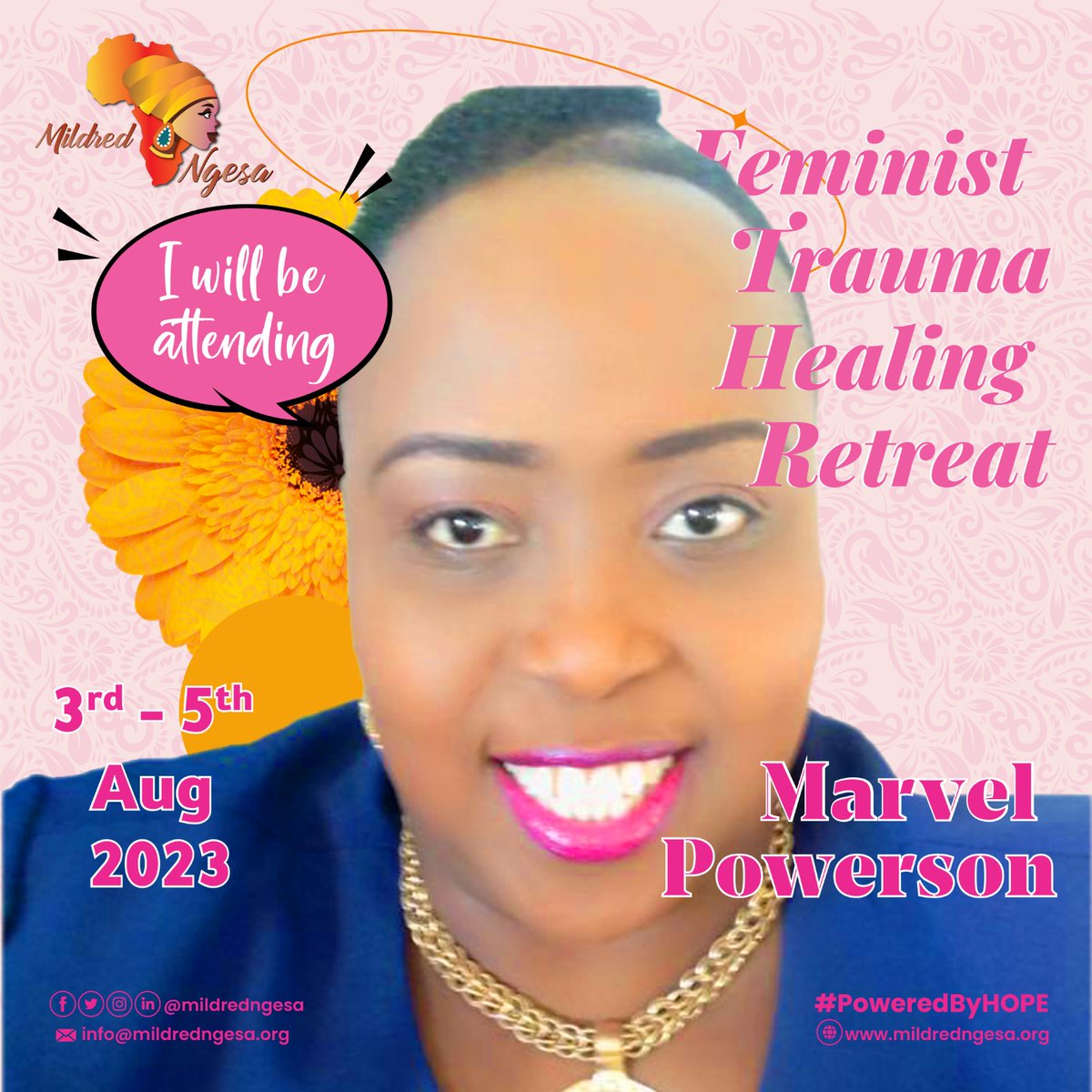 MarvelPowerson's tweet photo. So glad to be part of this vibrant healing space. @mildredngesa Let's do this. #PoweredByHope @UrgentAct https://t.co/Zt8DmZqXJi