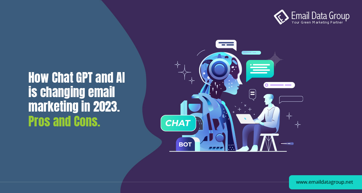 EmailDataGroup's tweet photo. With Chat GPT, gone are the days of static, one-way email campaigns, Now, we have the power to create interactive and personalized experiences that truly resonate with our subscribers. Here's how Chat GPT is revolutionizing email marketing. Read More @ https://t.co/OPhlVDd85v https://t.co/STjbLXSXYs