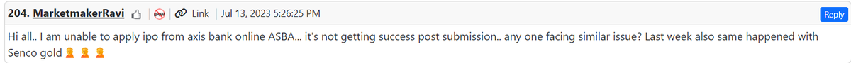 nisit_shah's tweet image. Attaching here proof from community which clearly shows that this is very frequent issue.. Don't rely on Axis bank for any digital service...
solution is to switch to other bank .
#AvoidAxis #AxisASBA 
Not able to apply IPO