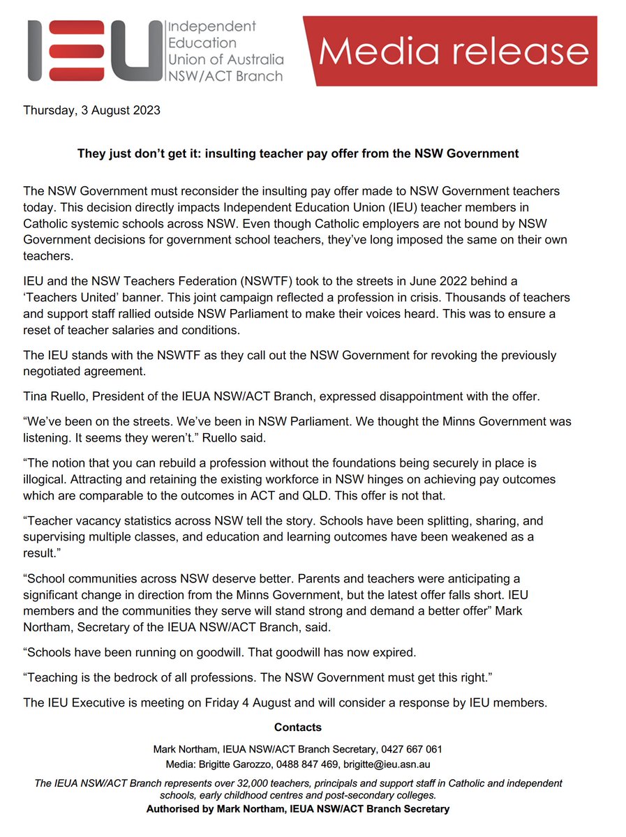 IEU NSW/ACT tweet media