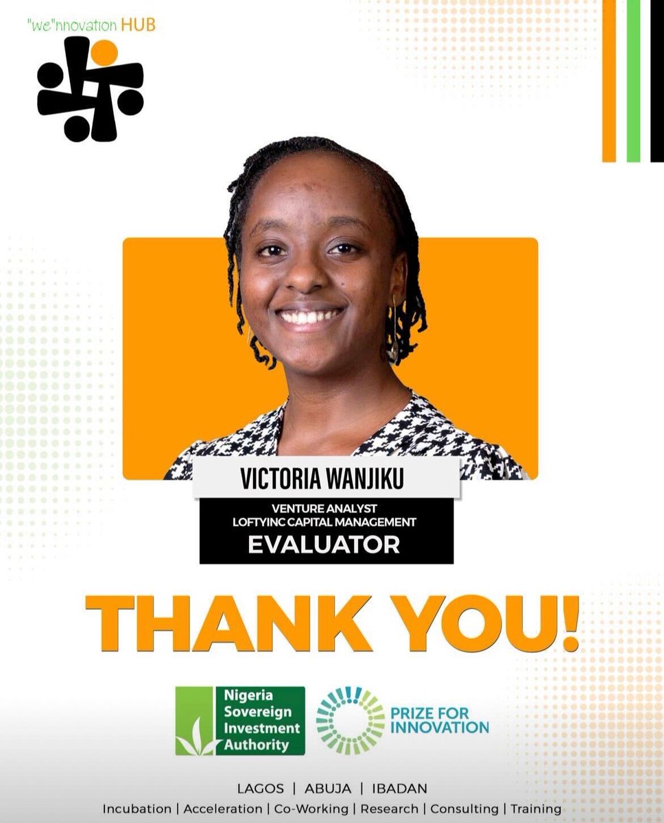 LoftyIncVC's tweet photo. At LoftyInc Capital, we take pride in being more than just investors. Recently, our brilliant analyst, Wanjiku, played a key role as a judge in an acceleration program hosted by our esteemed sister organization, @wennovation. #LoftyIncVC https://t.co/pp0ljvGlit