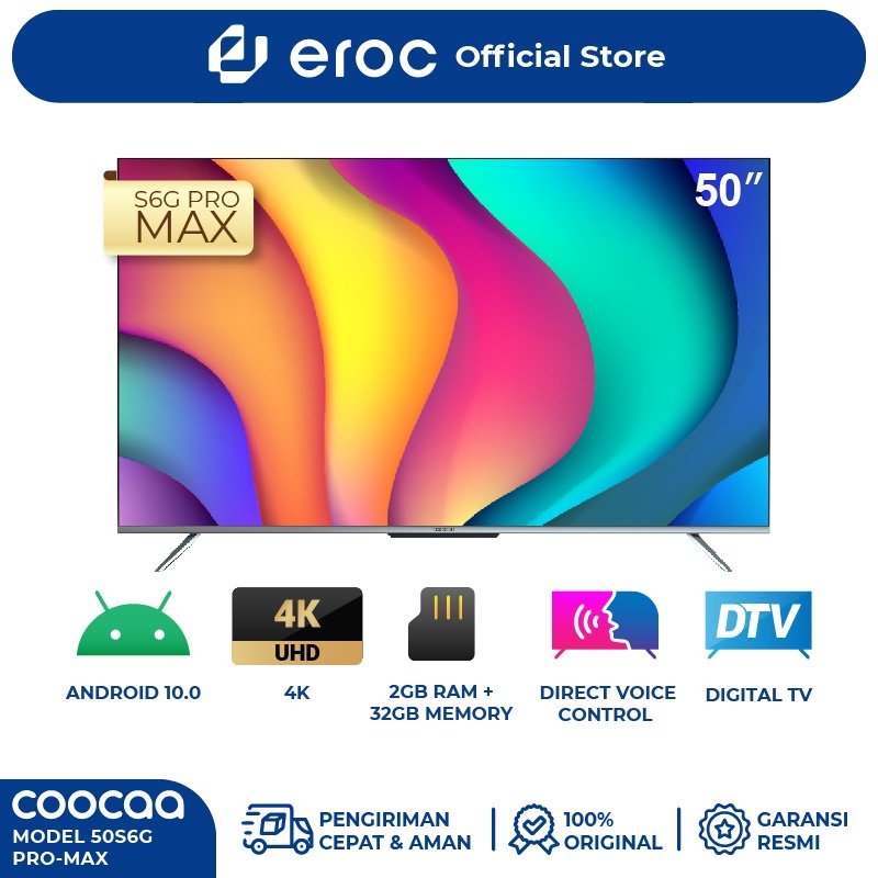 Sosmedrecehh's tweet photo. COOCAA Smart Android TV 50 inch

Link Shopee:  https://t.co/twOoqE8B15 https://t.co/QDy34JIn9w
