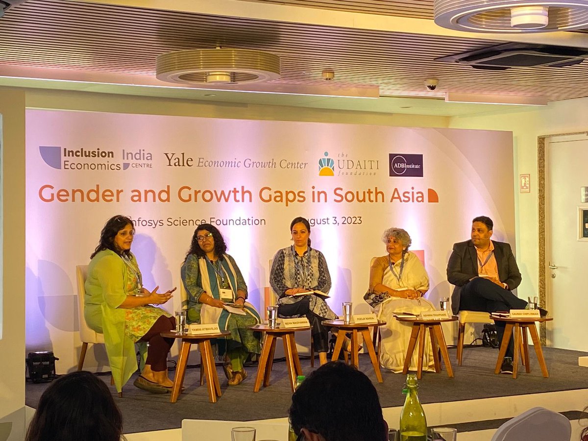 The Udaiti Foundation (@official_udaiti) on Twitter photo @YaminiYaminina Our President, moderating a session on Deconstructing labour demand-side issues amidst structural transformation, with research presentations by <a href="/_ADeshpande/">Ashwini_Deshpande</a> and <a href="/gchiplunkar/">Gaurav Chiplunkar</a>. Other panelists include Pooja Nanda, Lead <a href="/MahindraRise/">Mahindra Group</a>, and <a href="/wneha5/">Neha Wadhawan</a> from <a href="/ILONewDelhi/">ILO India</a> @YaminiYaminina Our President, moderating a session on Deconstructing labour demand-side issues amidst structural transformation, with research presentations by <a href="/_ADeshpande/">Ashwini_Deshpande</a> and <a href="/gchiplunkar/">Gaurav Chiplunkar</a>. Other panelists include Pooja Nanda, Lead <a href="/MahindraRise/">Mahindra Group</a>, and <a href="/wneha5/">Neha Wadhawan</a> from <a href="/ILONewDelhi/">ILO India</a>