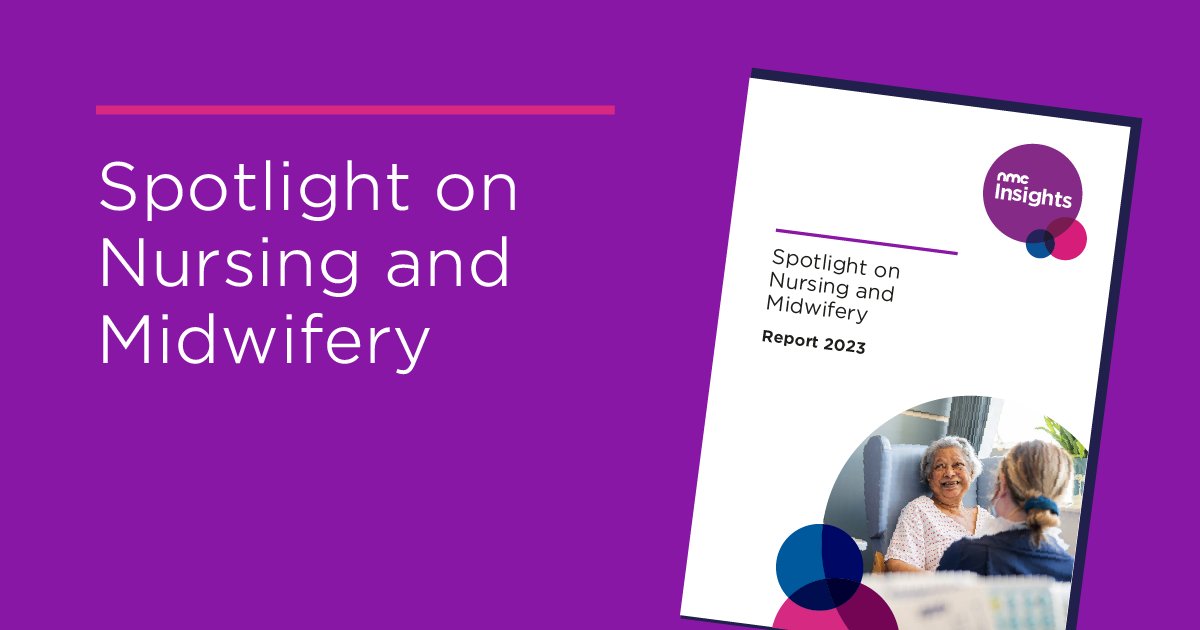 📣 Introducing: ‘Spotlight on Nursing and Midwifery’ In the first of a new series of publications, our report shares insights to improve learning and practice in nursing and midwifery, for the benefit of people receiving care 👇 nmc.org.uk/news/news-and-…