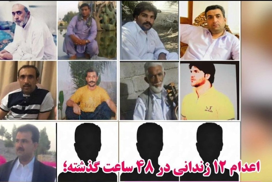 In the past 48 hours, 13 prisoners, comprising 12 #Baloch citizens &amp; one Afghan national, were executed under false drug-related charges in Zahedan, Zabol, and Birjand prisons without being granted a final meeting with their families.
The situation is deeply troubling. The
