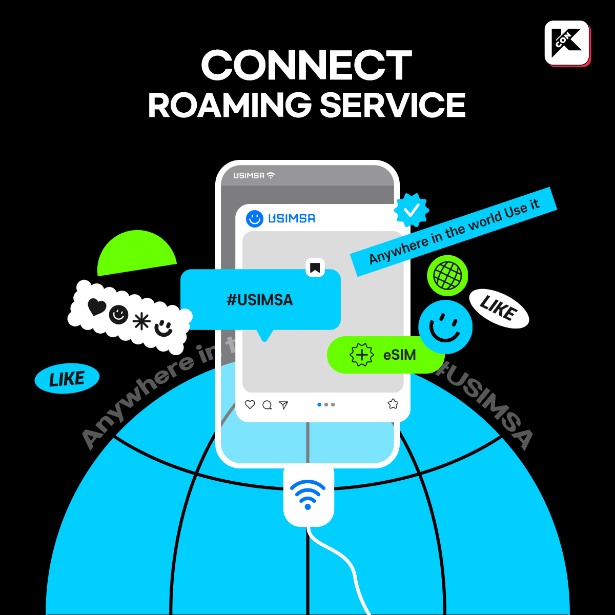 kconusa's tweet photo. [AD] [USIMSA]   
I can use the data to see the most popular celebrities on the Internet even abroad!  
An easy and easy way to move data to any country in the world is to use "USIMSA"   

Let's #USIMSA #KCONLA2023 #USIMSA #eSIM  

Let's #KCON! https://t.co/PaODDtI1IS
