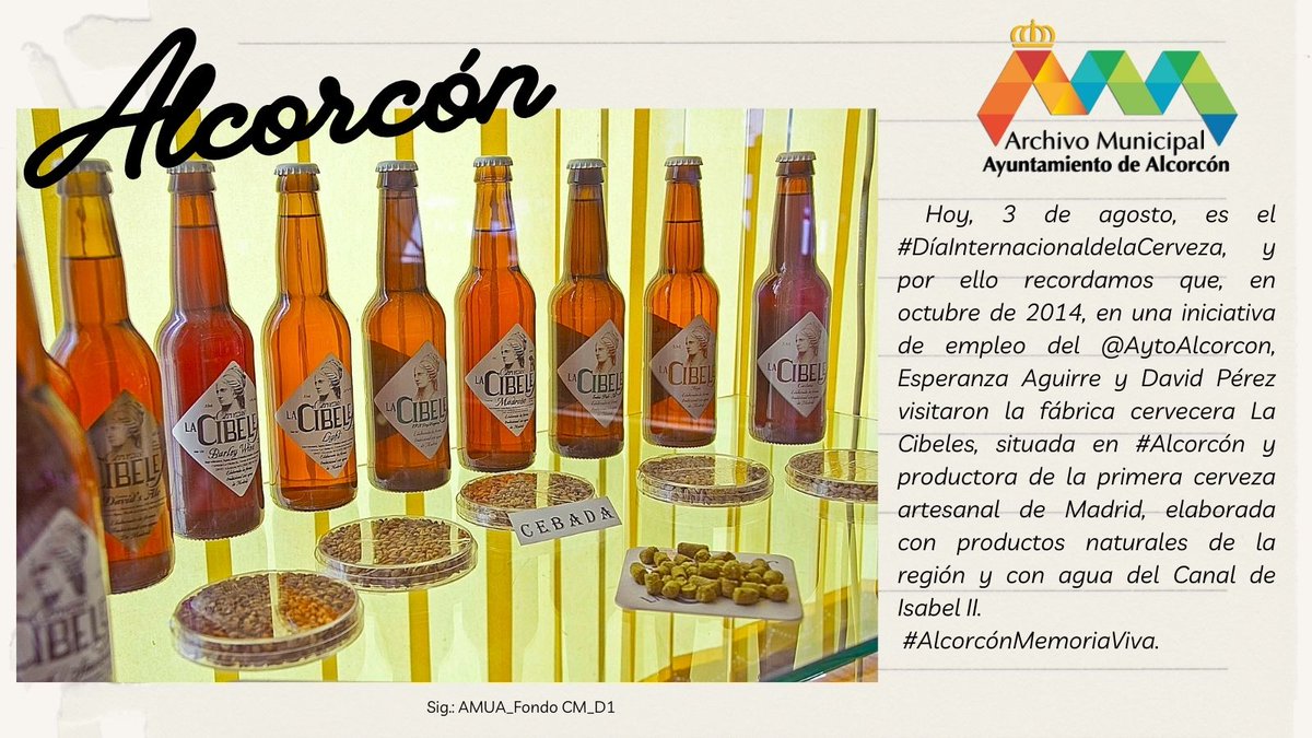 Desde el @ArchAlcorcon, la recomendamos sin alcohol 😉. ¡Feliz #DíaInternacionaldelaCerveza!
@cibelescervezas🍺🍻