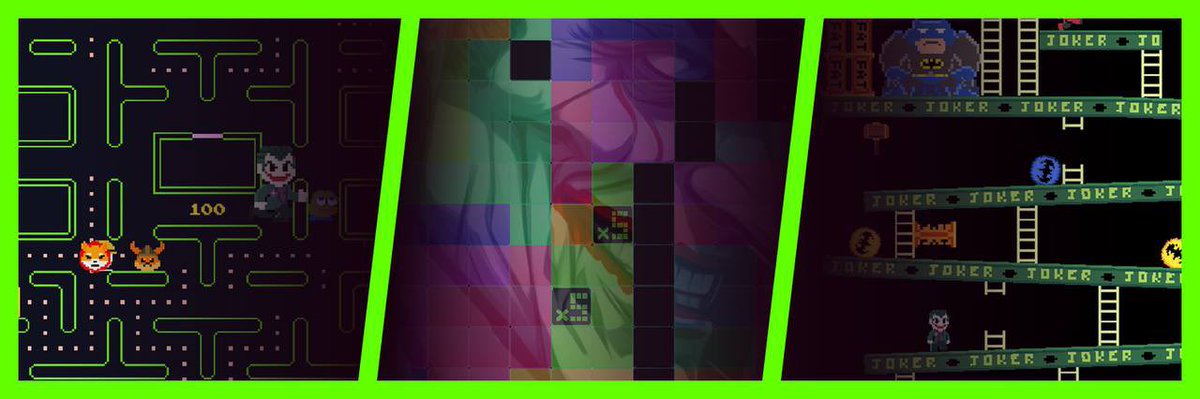 JokerCoinRaider's tweet photo. @xcomerc20 The $Joker games are now live with @TheJokerGameBot bot which can be used in TG for free!🃏🎮

The Joker Game Bot has wild games Jokerman, Joker’s Kong Quest &amp; Jokers puzzle that you can add to your TG group FOR FREE. 

Join the madness!

Let the games begin! 🤡🕹️

@TheJokerCoin https://t.co/5IrAEFjyFN