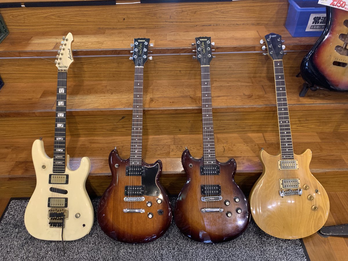 gakkido's tweet photo. 【楽器堂】
YAMAHA SJ-500、Greco MR、AriaproⅡ初期もの、テレキャスっぽいやつ、VOXアパッチなどなど、多数入荷しております。
調整出来次第、また改めてアップします。

#岡山 #イマージュ #楽器堂 #ペットサウンド #中古楽器 #楽器買取 #委託販売 #スタジオ #個人練習 #音楽教室 #楽器修理 https://t.co/21J2M8w2k0