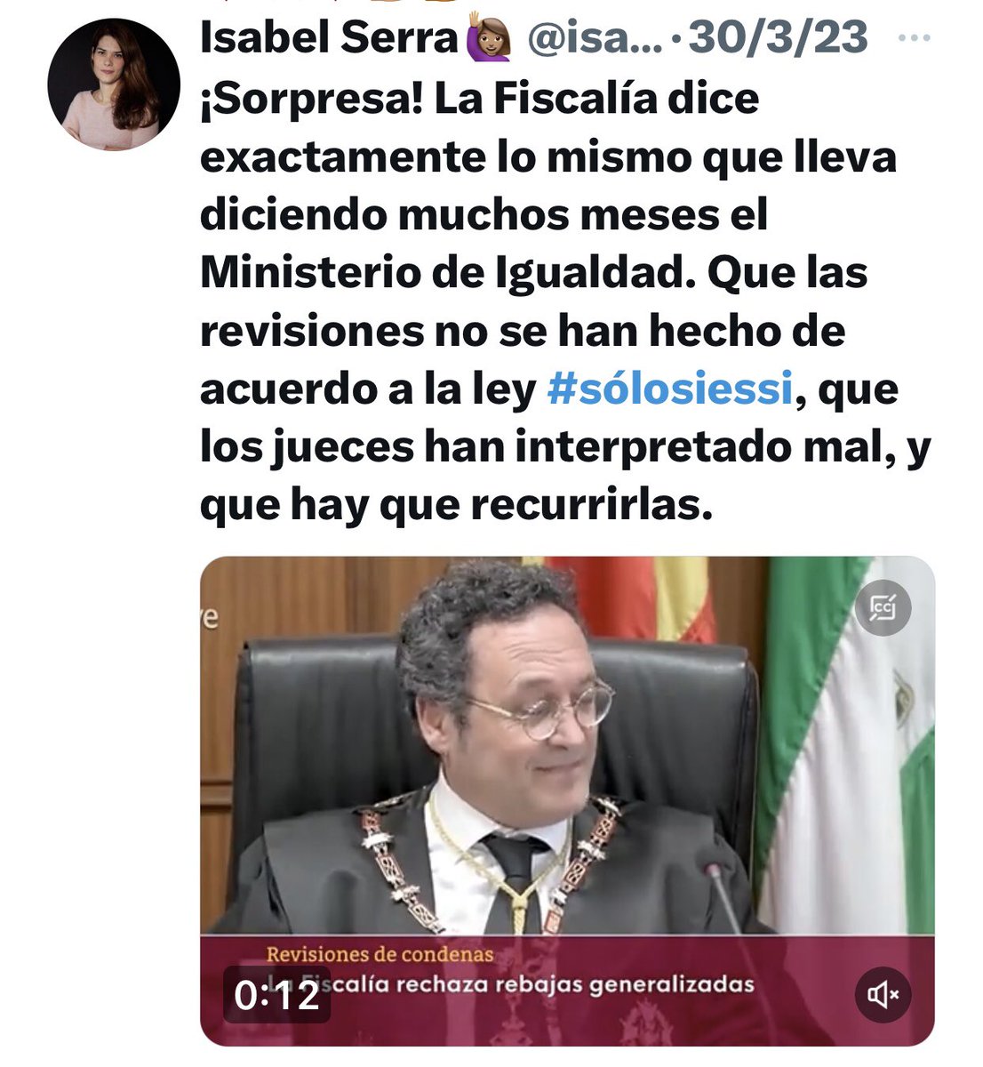 Ahora nos dicen qué todo estaba bien y qué algunos jueces se sobrepasaron..?? 
Y ahora el ACOSO y DERRIBO de <a href="/IreneMontero/">Irene Montero</a> y su Ministerio de Igualdad quién lo arregla..?
Te lo digo yo: NADIE