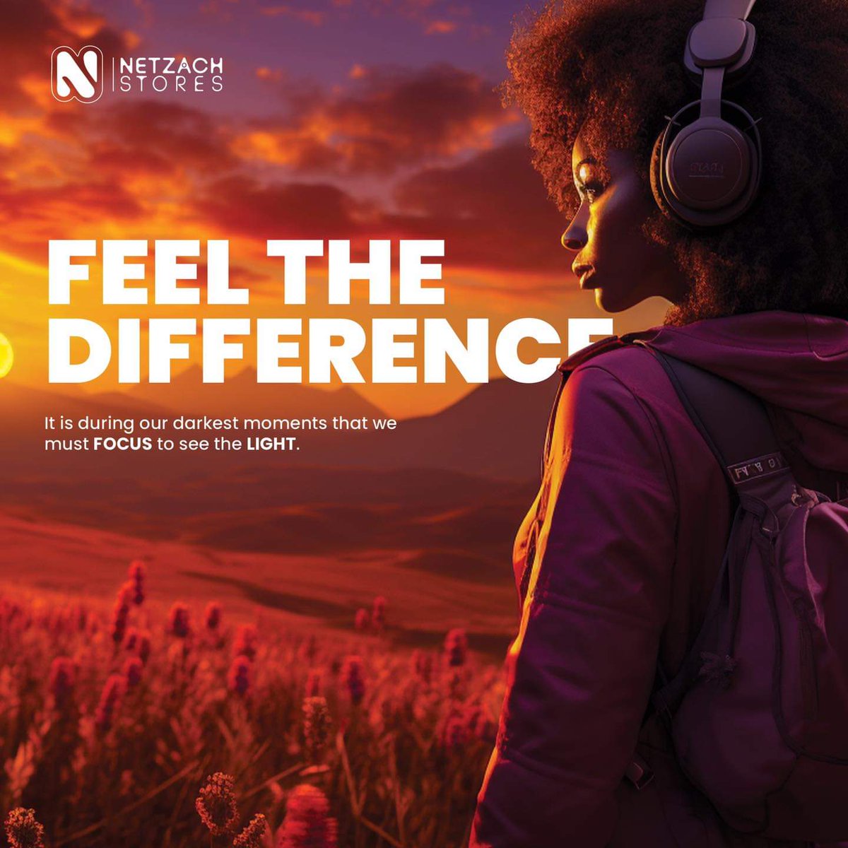 NetzachStores's tweet photo. What your eyes focus on, your mind absorbs. Be positive and FEEL THE DIFFERENCE.
#feelthedifference #netzachstores #electronics #accessories #laptops #convinientstore https://t.co/MyyEyCPuFh