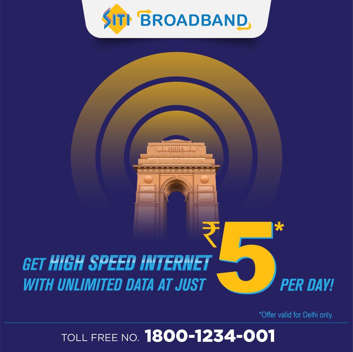 Want unlimited internet without breaking the bank? Get blazing fast speeds and unlimited data at just Rs 5 per day, only with SITI !
.
.
#SITIBroadband #Highspeedinternet #Broadbandplans #Wifi #Broadbandspeed #Delhi