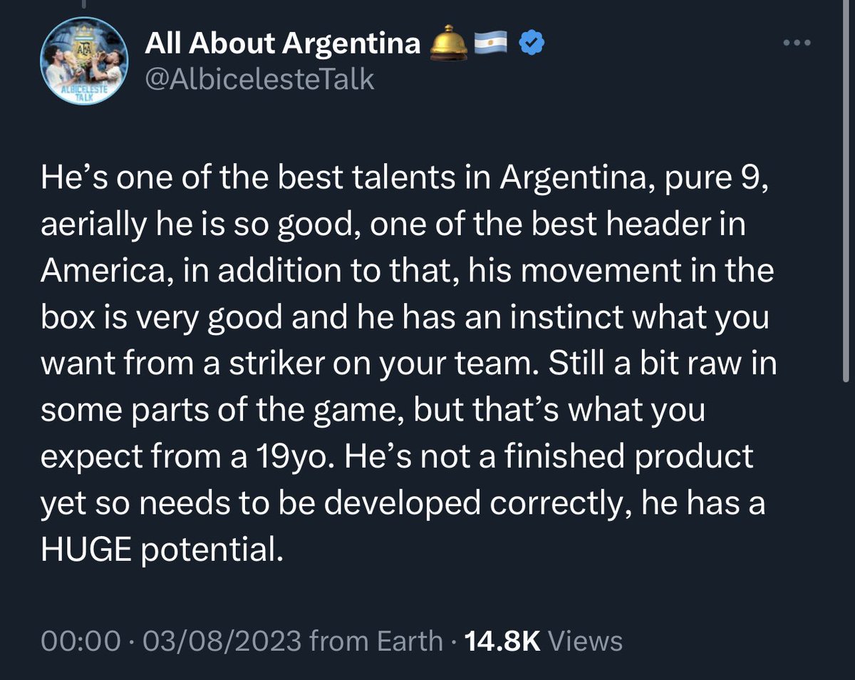 InOurHO's tweet image. Alejo Veliz - do i start to believe the hype? @tomrobbo89